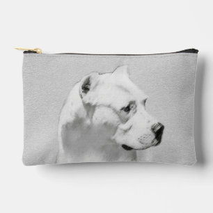 Dogo Argentino Malerei Mastiff Original Hunde Kuns Zubehörtasche