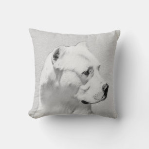 Dogo Argentino Malerei - Original Dog Art Kissen