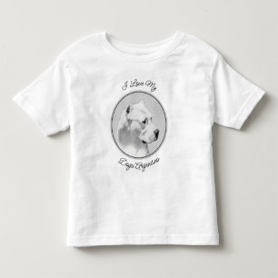 Dogo Argentino Malerei - Original Dog Art Kleinkind T-shirt