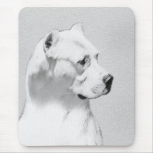 Dogo Argentino Malerei - Original Dog Art Mousepad