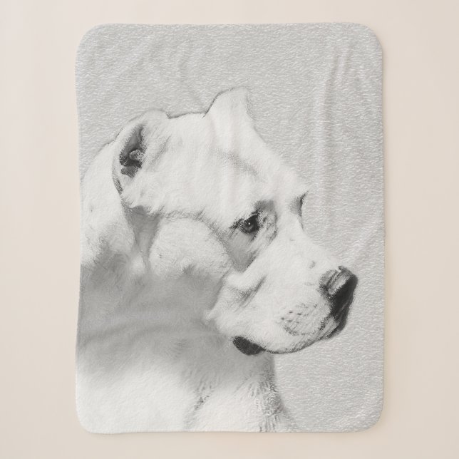 Dogo Argentino Malerei - Original Dog Art Sherpadecke (Vorderseite)