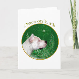 Dogo Argentino Peace Feiertagskarte