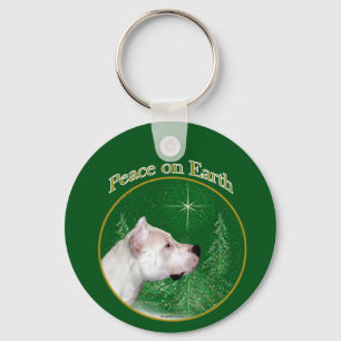 Dogo Argentino Peace Schlüsselanhänger