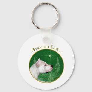 Dogo Argentino Peace Schlüsselanhänger