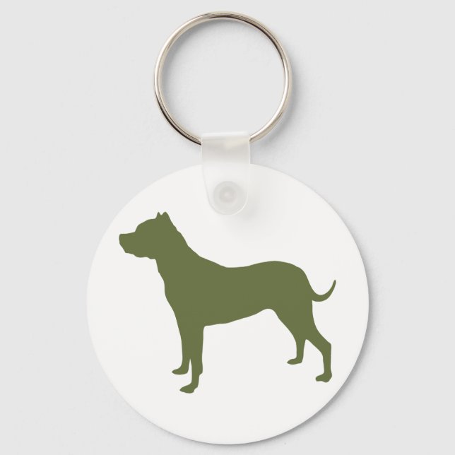 Dogo Argentino Schlüsselanhänger (Vorderseite)