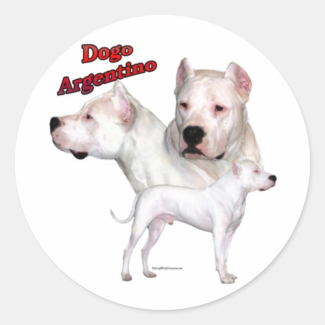 Dogo Argentino Trio 2 - Sticker (Devant)