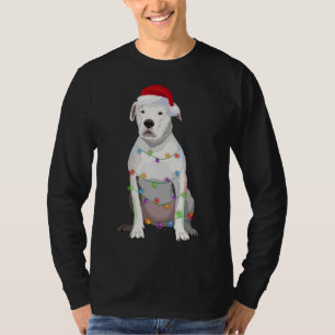 Dogo Argentino Weihnachtslicht Weihnachten Weihnac T-Shirt