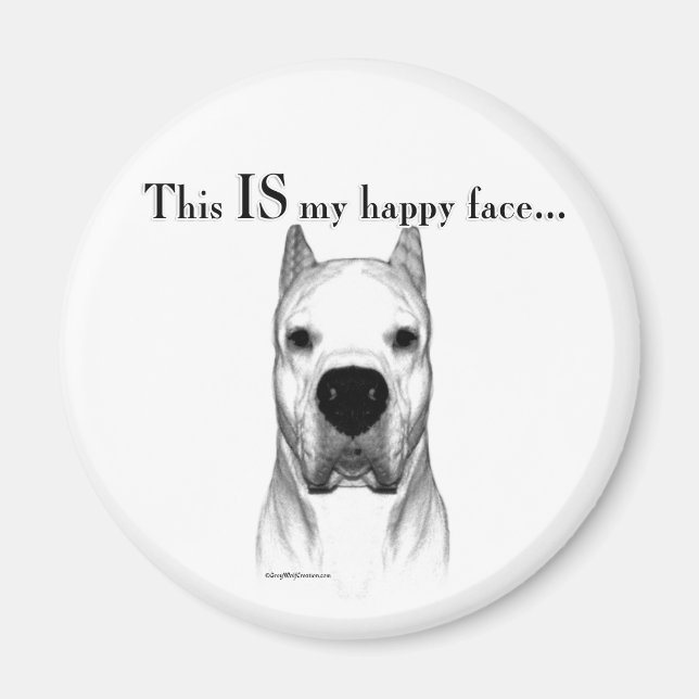 Dogo Happy Face Magnet (Vorne)