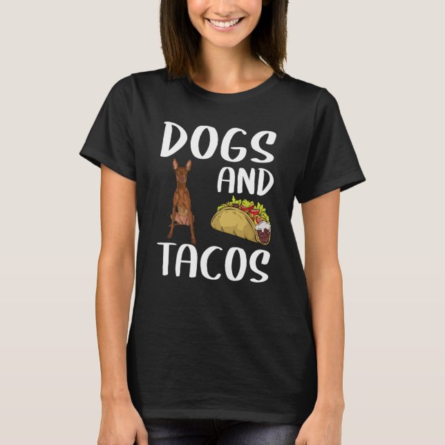 Dogs And Tacos Pharaoh Hound Mexican Food T-Shirt (Vorderseite)