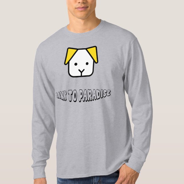 Dogs Are a Link to Paradise – Cute Loyal Dog Face  T-Shirt (Vorderseite)