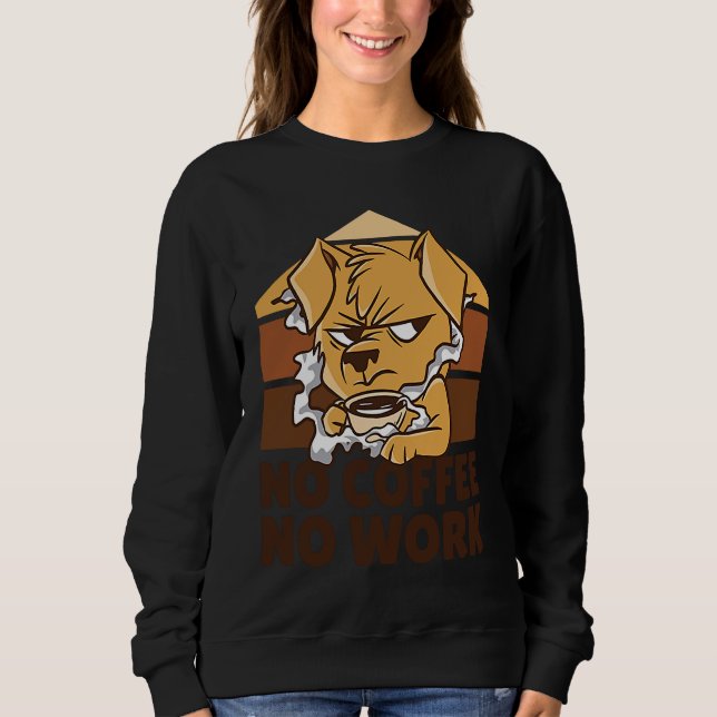Dogs Coffee Espresso Coffee  Men Women Sweatshirt (Vorderseite)