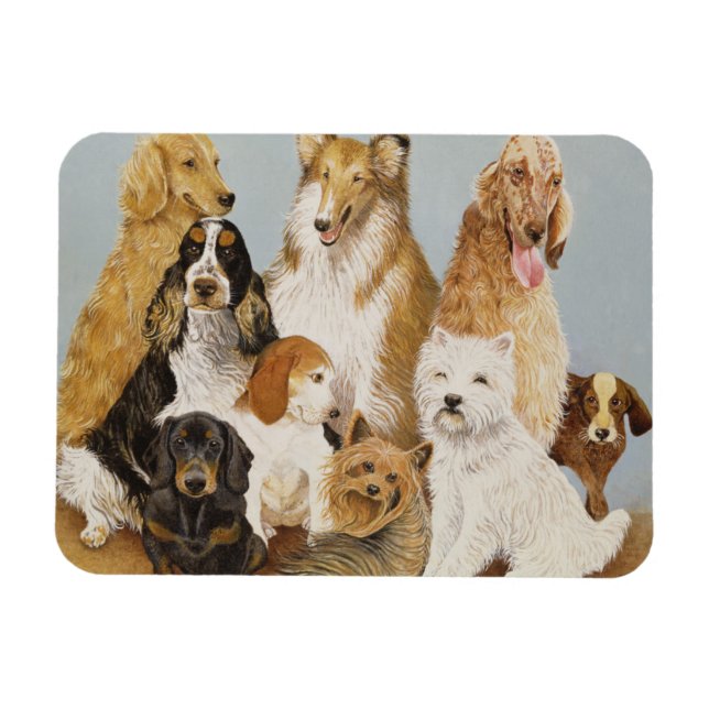 Dogs Dinner Magnet (Horizontal)