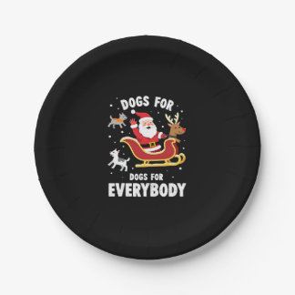 Dogs For Everybody Santa Funny Christmas Xmas (1) Pappteller
