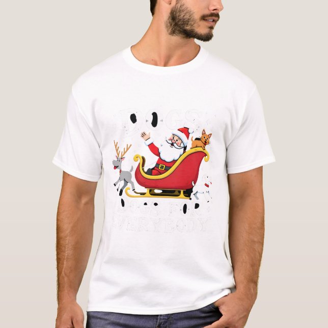Dogs For Everybody Santa Funny Christmas Xmas (2). T-Shirt (Vorderseite)