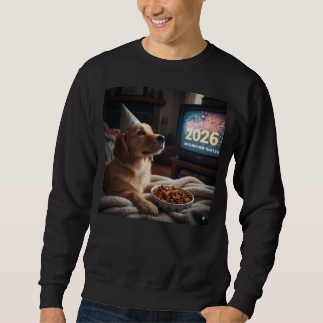 Dogs like new years too sweatshirt (Devant)