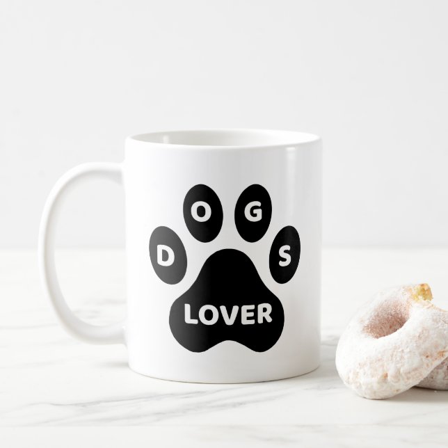 Dogs Lover Coffee Mug (Avec donut)