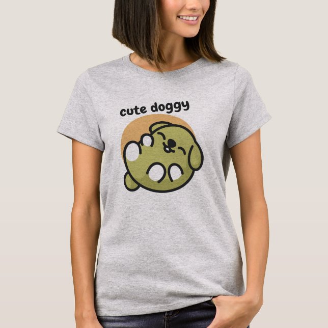 Dogs Lover Cute Doggy T-Shirt (Vorderseite)