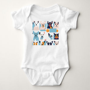 Dogs Picasso Body Baby Strampler