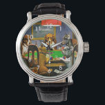 Dogs Playing Poker Armbanduhr<br><div class="desc">Dogs playing poker,  famous painting by C.M. Coolidge,  1903.</div>