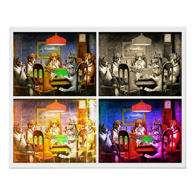 Dogs Playing Poker Poster (Vorderseite)