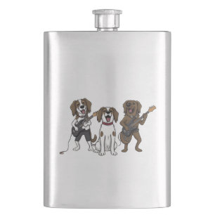 Dogs Rockband Flachmann