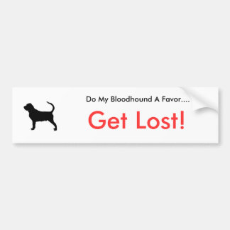 Dogsilhouette-Bluthund-t, tun meinen Bluthund A… Autoaufkleber