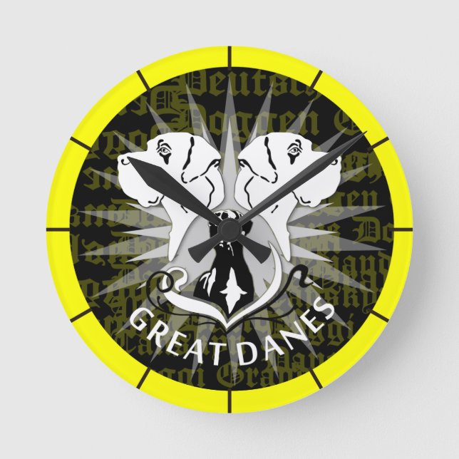 Dogtimer Runde Wanduhr (Vorderseite)