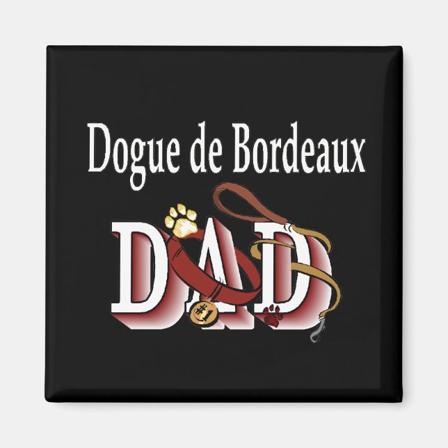Dogue de Bordeaux dad Magnet (Vorne)