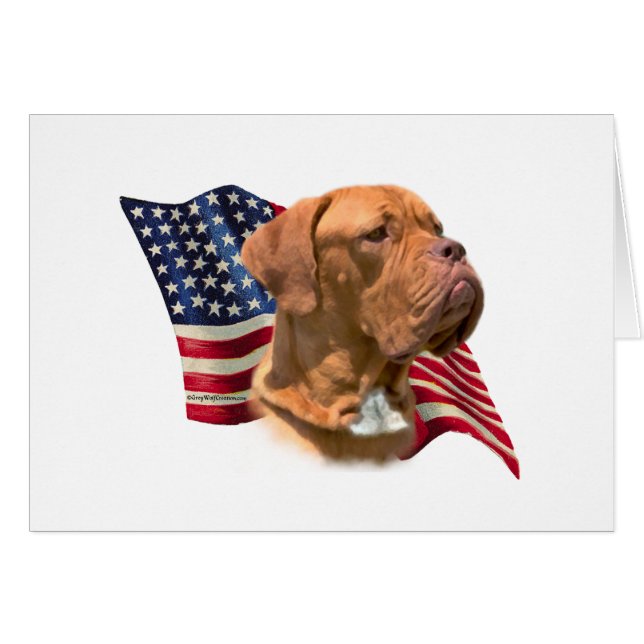 Dogue de Bordeaux Flag (Vorderseite (Horizontal))