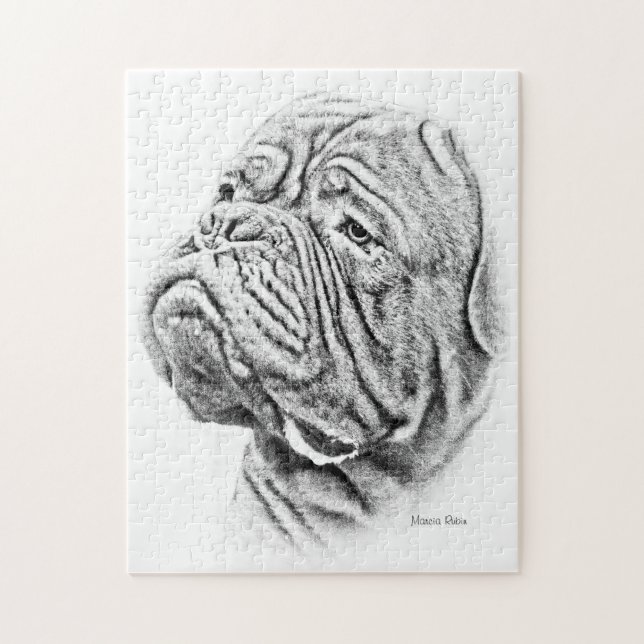 Dogue De Bordeaux - französischer Mastiff (Vertikal)