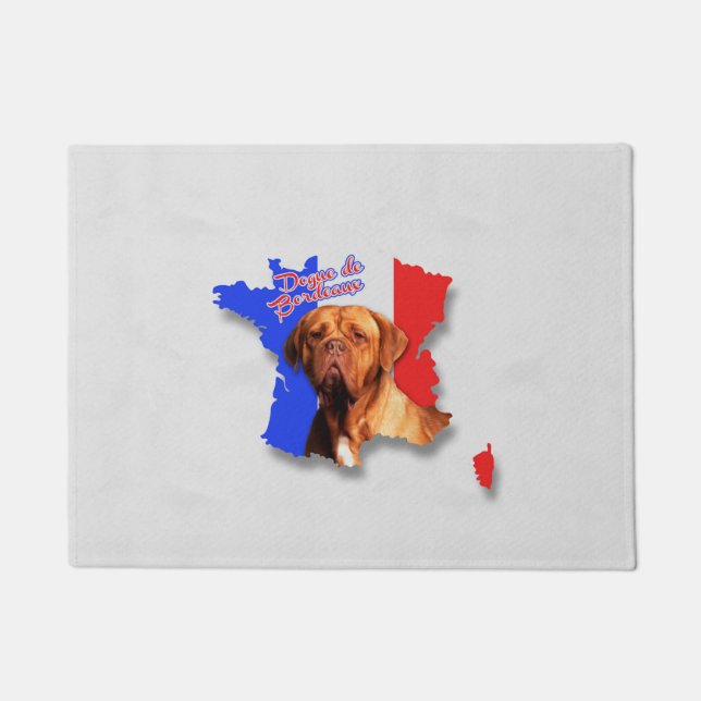 Dogue de Bordeaux - französischer Mastiff Fußmatte (Vorderseite)