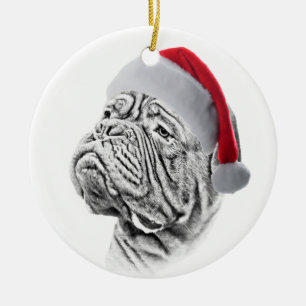 Dogue De Bordeaux - französischer Mastiff Keramikornament