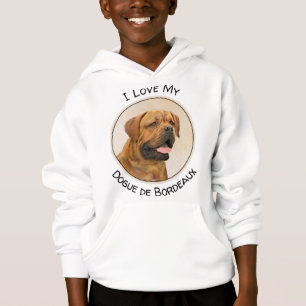 Dogue de Bordeaux Gemälde - Niedliche Hunde Kunst Hoodie