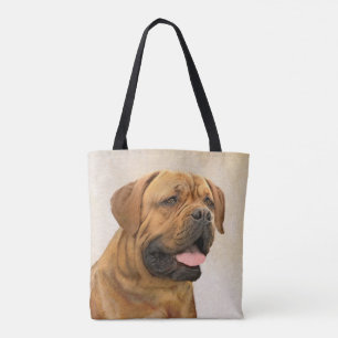 Dogue de Bordeaux Gemälde - Niedliche Hunde Kunst Tasche