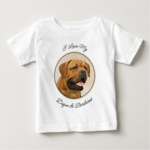 Dogue de Bordeaux Malerei - Niedliche Original Dog Baby T-shirt