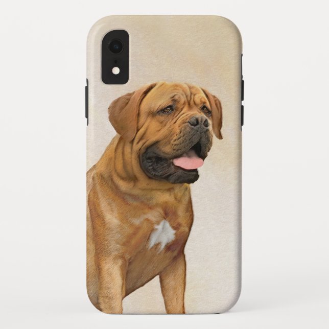 Dogue de Bordeaux Malerei - Niedliche Original Dog Case-Mate iPhone Hülle (Rückseite)