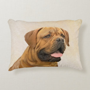 Dogue de Bordeaux Malerei - Niedliche Original Dog Dekokissen