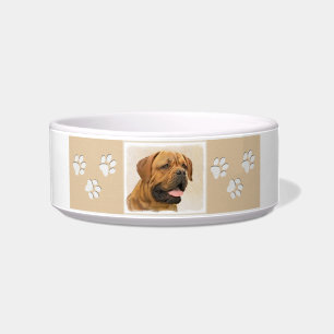 Dogue de Bordeaux Malerei - Niedliche Original Dog Napf