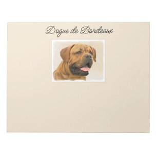 Dogue de Bordeaux Malerei - Niedliche Original Dog Notizblock