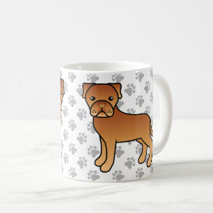 Dogue De Bordeaux Niedlicher Cartoon Dog Kaffeetasse