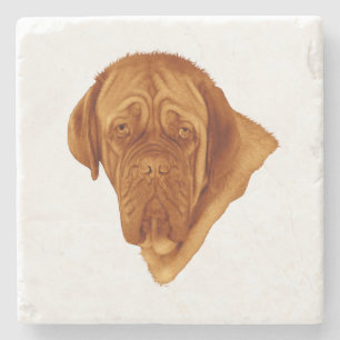 Dogue de Bordeaux Sooky Face Dog, Steinuntersetzer