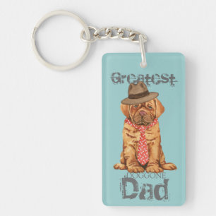 Dogue de Bordeaux Vater Schlüsselanhänger