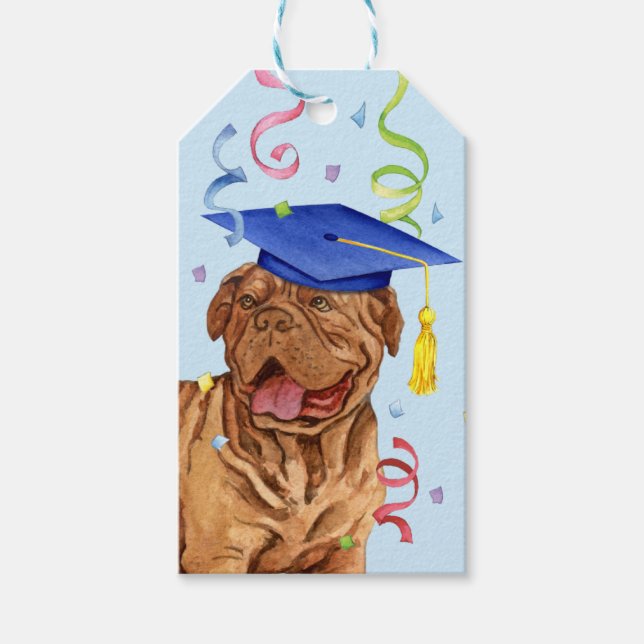 Dogue Graduate Geschenkanhänger (Vorderseite)