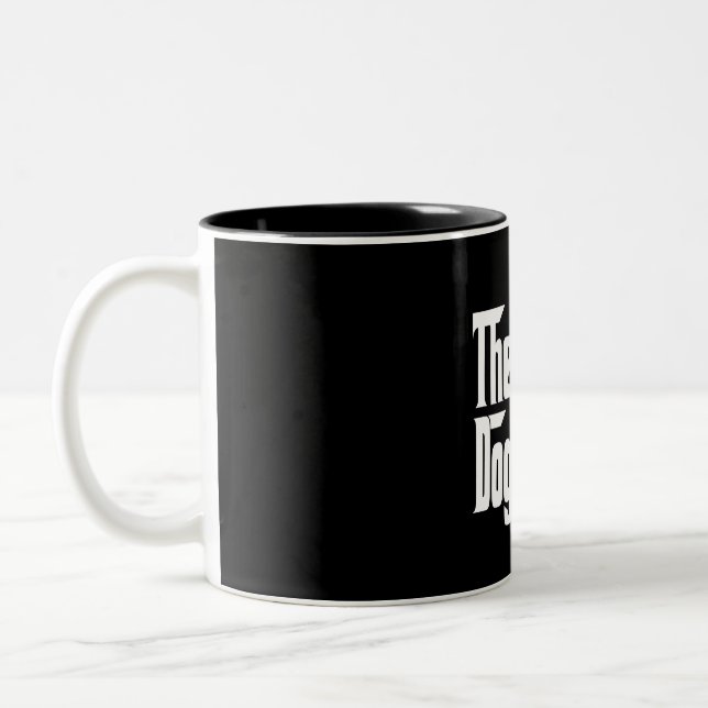Dogvater Lover-Geschenk Zweifarbige Tasse (Links)
