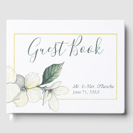 Dogwood Blooms, Wedding Guest Book Gästebuch