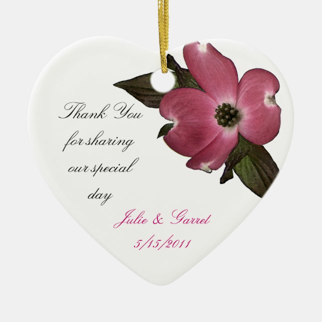 Dogwood Blossom/ Gefallen Keramikornament (Vorne)