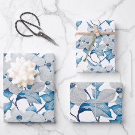Dogwood-Blume auf einem Wrapping Paper-Set Geschenkpapier Set
