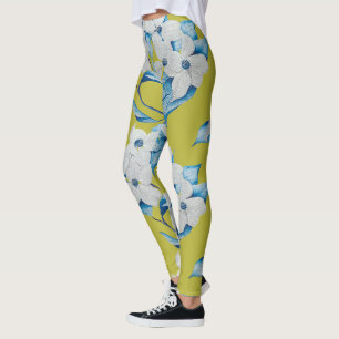 Dogwood-Blume auf Leggings