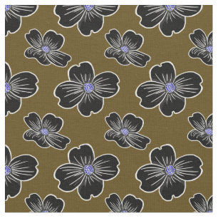 Dogwood-Blume dunkel Stoff