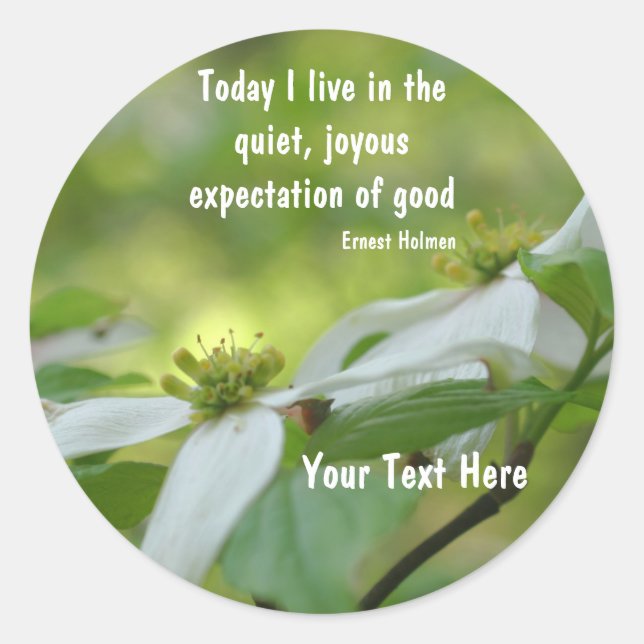 Dogwood Blume Goodness Inspiration Sticker (Vorderseite)